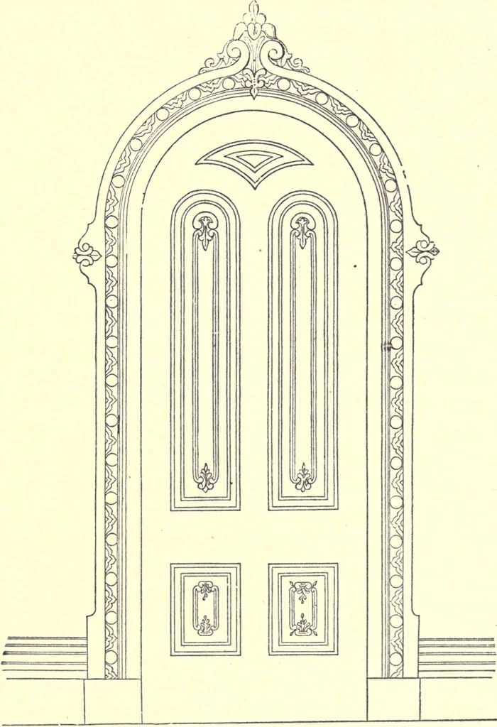 An illustration from The American house-carpenter; a treatise on the art of building, and the strength of materials, 1873, leaf 339