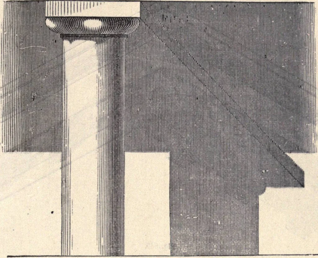 An illustration from The American house-carpenter; a treatise on the art of building, and the strength of materials, 1873, leaf 412