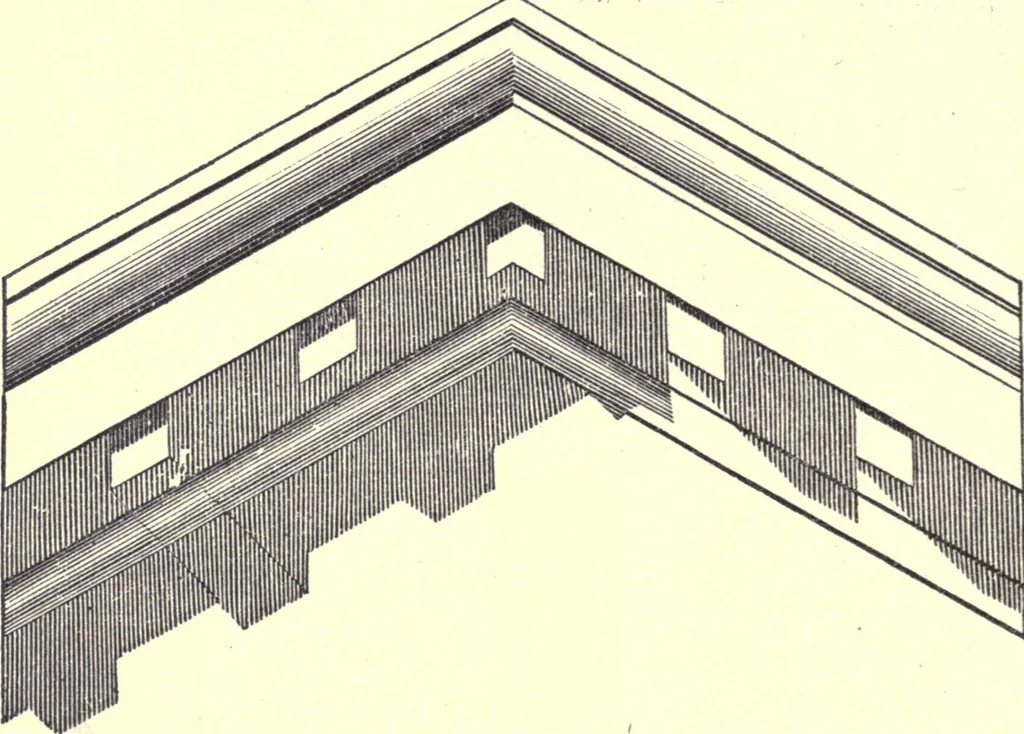 An illustration from The American house-carpenter; a treatise on the art of building, and the strength of materials, 1873, leaf 413