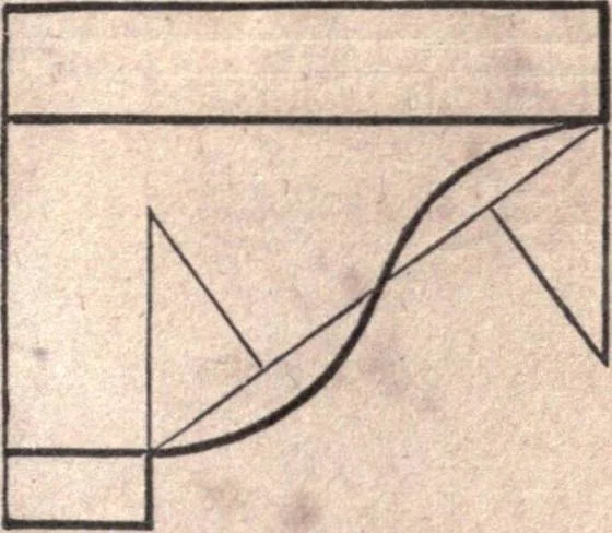 An illustration from The American house-carpenter; a treatise upon architecture, cornices and mouldings, framing, doors, windows, and stairs. Together with the most important principles of practical geometry, 1852, leaf 134