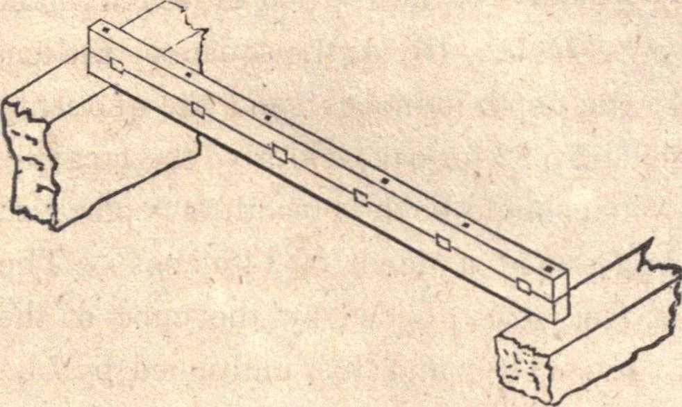 An illustration from The American house-carpenter; a treatise upon architecture, cornices and mouldings, framing, doors, windows, and stairs. Together with the most important principles of practical geometry, 1852, leaf 173