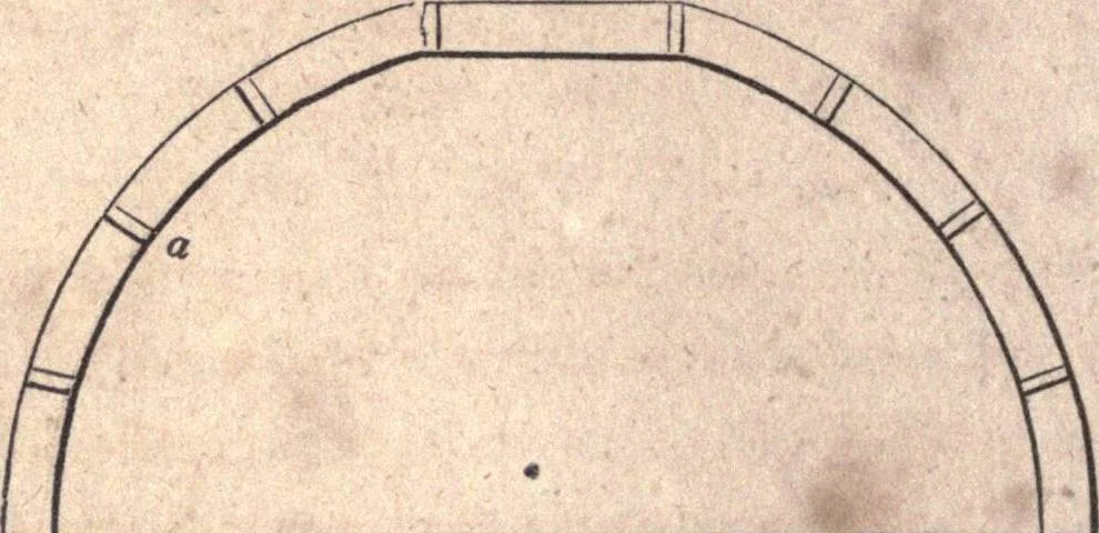 An illustration from The American house-carpenter; a treatise upon architecture, cornices and mouldings, framing, doors, windows, and stairs. Together with the most important principles of practical geometry, 1852, leaf 187