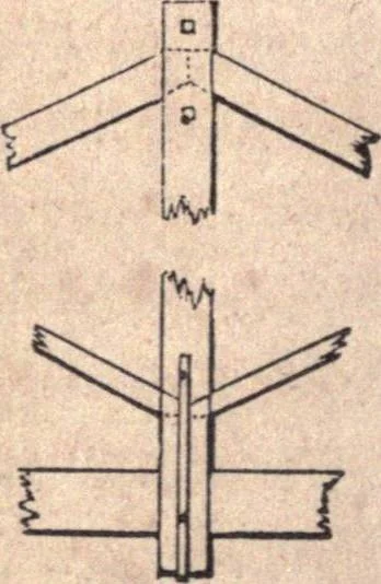 An illustration from The American house-carpenter; a treatise upon architecture, cornices and mouldings, framing, doors, windows, and stairs. Together with the most important principles of practical geometry, 1852, leaf 209