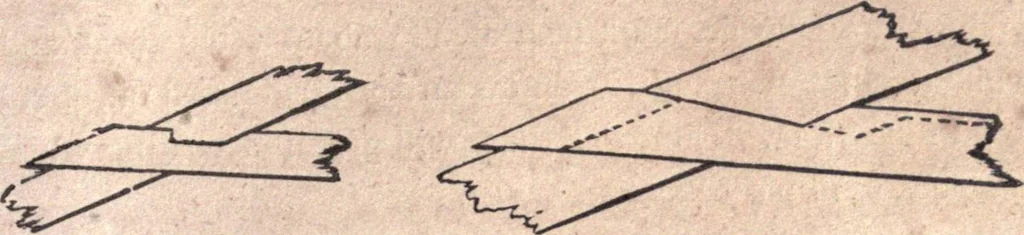 An illustration from The American house-carpenter; a treatise upon architecture, cornices and mouldings, framing, doors, windows, and stairs. Together with the most important principles of practical geometry, 1852, leaf 210