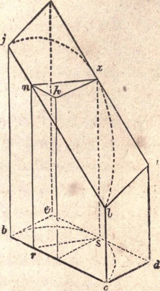 An illustration from The American house-carpenter; a treatise upon architecture, cornices and mouldings, framing, doors, windows, and stairs. Together with the most important principles of practical geometry, 1852, leaf 254