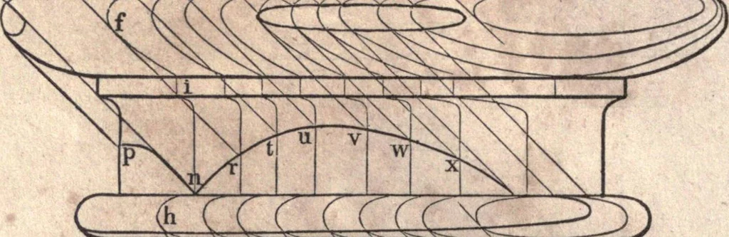 An illustration from The American house-carpenter; a treatise upon architecture, cornices and mouldings, framing, doors, windows, and stairs. Together with the most important principles of practical geometry, 1852, leaf 285