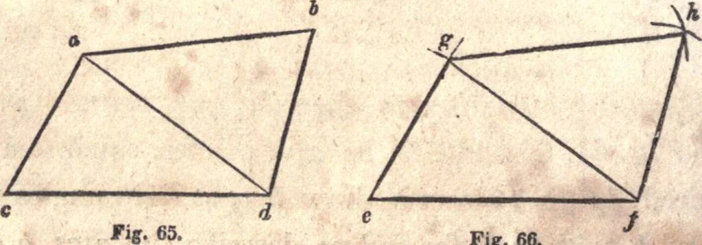 An illustration from The American house-carpenter; a treatise upon architecture, cornices and mouldings, framing, doors, windows, and stairs. Together with the most important principles of practical geometry, 1852, leaf 49