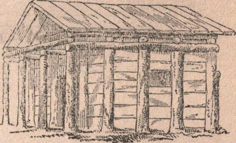 An illustration from The American house-carpenter; a treatise upon architecture, cornices and mouldings, framing, doors, windows, and stairs. Together with the most important principles of practical geometry, 1852, leaf 92