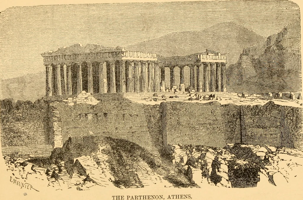 An illustration from The American house carpenter. A treatise on the art of building. Comprising styles of architecture, strength of materials, and the theory and practice of the construction of floors, framed girders, roof trusses, rolled-iron beams, tubular-iron girders, cast-iron girders, stairs, doors, windows, mouldings, and cornices; together with a compend of mathematics. A manual for the practical use of architects, carpenters, stair-builders, and others, 1880, leaf 19