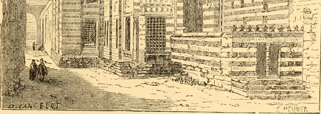 An illustration from The American house carpenter. A treatise on the art of building. Comprising styles of architecture, strength of materials, and the theory and practice of the construction of floors, framed girders, roof trusses, rolled-iron beams, tubular-iron girders, cast-iron girders, stairs, doors, windows, mouldings, and cornices; together with a compend of mathematics. A manual for the practical use of architects, carpenters, stair-builders, and others, 1880, leaf 30
