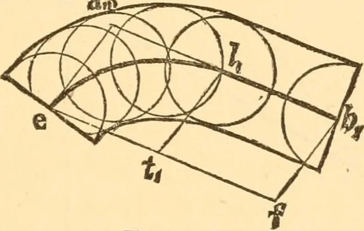 An illustration from The American house carpenter. A treatise on the art of building. Comprising styles of architecture, strength of materials, and the theory and practice of the construction of floors, framed girders, roof trusses, rolled-iron beams, tubular-iron girders, cast-iron girders, stairs, doors, windows, mouldings, and cornices; together with a compend of mathematics. A manual for the practical use of architects, carpenters, stair-builders, and others, 1880, leaf 306