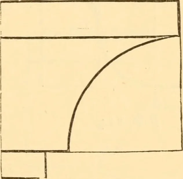 An illustration from The American house carpenter. A treatise on the art of building. Comprising styles of architecture, strength of materials, and the theory and practice of the construction of floors, framed girders, roof trusses, rolled-iron beams, tubular-iron girders, cast-iron girders, stairs, doors, windows, mouldings, and cornices; together with a compend of mathematics. A manual for the practical use of architects, carpenters, stair-builders, and others, 1880, leaf 372