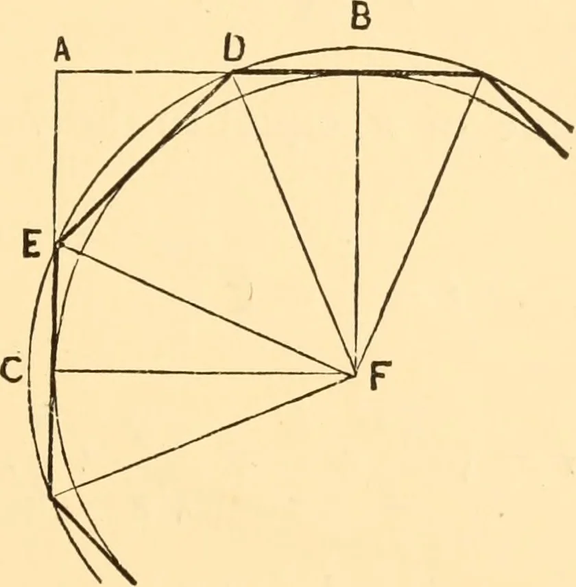 An illustration from The American house carpenter. A treatise on the art of building. Comprising styles of architecture, strength of materials, and the theory and practice of the construction of floors, framed girders, roof trusses, rolled-iron beams, tubular-iron girders, cast-iron girders, stairs, doors, windows, mouldings, and cornices; together with a compend of mathematics. A manual for the practical use of architects, carpenters, stair-builders, and others, 1880, leaf 492