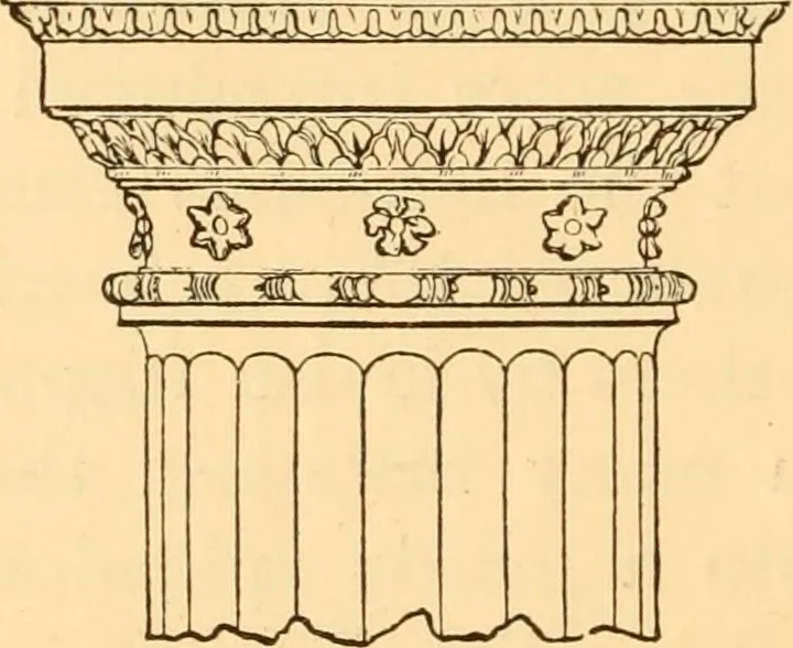 An illustration from The American house carpenter. A treatise on the art of building. Comprising styles of architecture, strength of materials, and the theory and practice of the construction of floors, framed girders, roof trusses, rolled-iron beams, tubular-iron girders, cast-iron girders, stairs, doors, windows, mouldings, and cornices; together with a compend of mathematics. A manual for the practical use of architects, carpenters, stair-builders, and others, 1880, leaf 57
