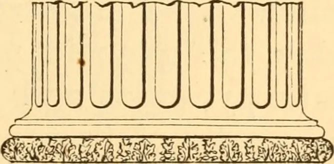 An illustration from The American house carpenter. A treatise on the art of building. Comprising styles of architecture, strength of materials, and the theory and practice of the construction of floors, framed girders, roof trusses, rolled-iron beams, tubular-iron girders, cast-iron girders, stairs, doors, windows, mouldings, and cornices; together with a compend of mathematics. A manual for the practical use of architects, carpenters, stair-builders, and others, 1880, leaf 58