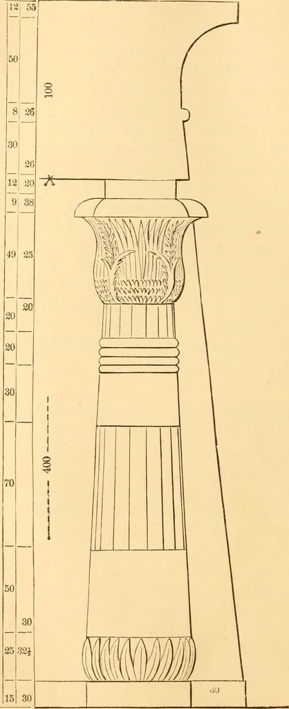 An illustration from The American house carpenter. A treatise on the art of building. Comprising styles of architecture, strength of materials, and the theory and practice of the construction of floors, framed girders, roof trusses, rolled-iron beams, tubular-iron girders, cast-iron girders, stairs, doors, windows, mouldings, and cornices; together with a compend of mathematics. A manual for the practical use of architects, carpenters, stair-builders, and others, 1880, leaf 65