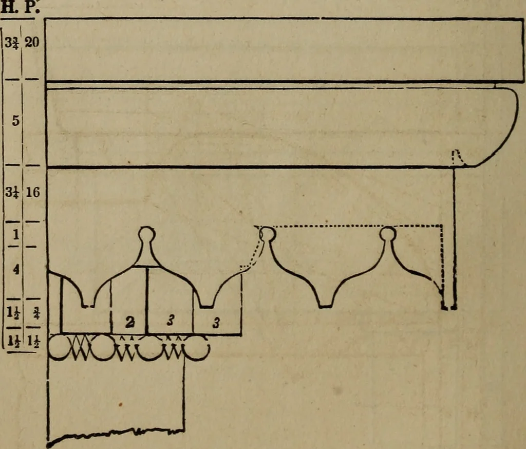 An illustration from The American house-carpenter; a treatise on the art of building, and the strength of materials, 1867, leaf 159
