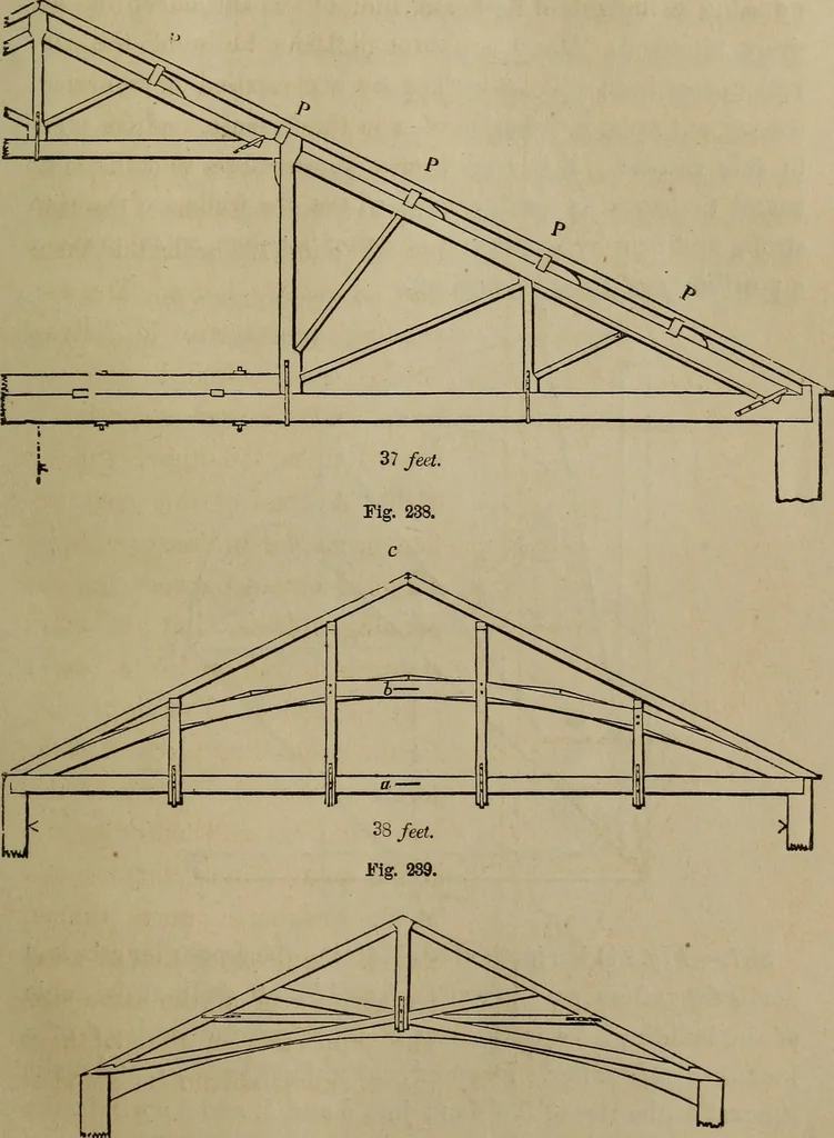 An illustration from The American house-carpenter; a treatise on the art of building, and the strength of materials, 1867, leaf 296
