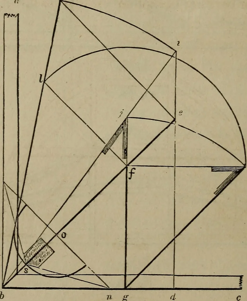 An illustration from The American house-carpenter; a treatise on the art of building, and the strength of materials, 1867, leaf 297