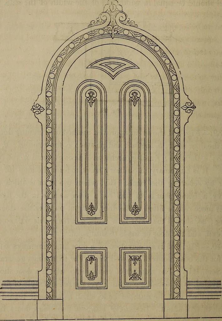 An illustration from The American house-carpenter; a treatise on the art of building, and the strength of materials, 1867, leaf 337