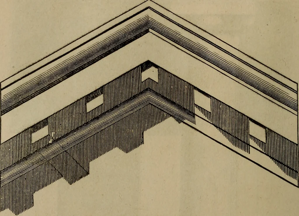 An illustration from The American house-carpenter; a treatise on the art of building, and the strength of materials, 1867, leaf 411