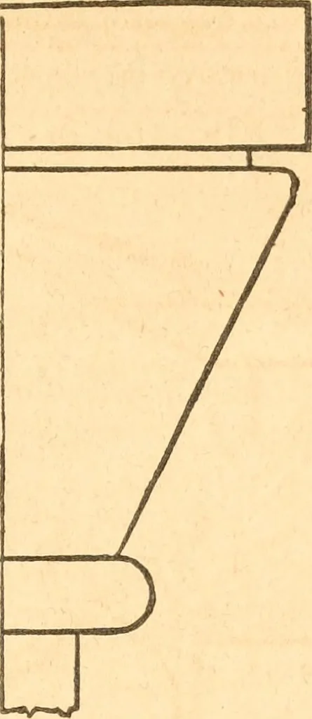 An illustration from The American house carpenter: a treatise upon architecture, cornices and mouldings, framing, doors, windows and stairs. Together with the most important principles of practical geometry, 1852, leaf 136
