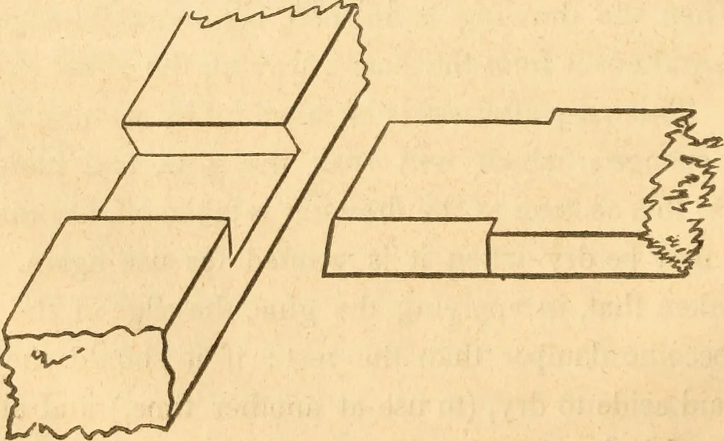 An illustration from The American house carpenter: a treatise upon architecture, cornices and mouldings, framing, doors, windows and stairs. Together with the most important principles of practical geometry, 1852, leaf 21