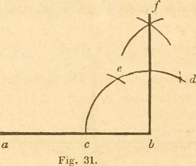 An illustration from The American house carpenter: a treatise upon architecture, cornices and mouldings, framing, doors, windows and stairs. Together with the most important principles of practical geometry, 1852, leaf 35