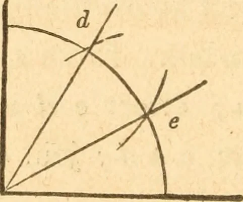An illustration from The American house carpenter: a treatise upon architecture, cornices and mouldings, framing, doors, windows and stairs. Together with the most important principles of practical geometry, 1852, leaf 37