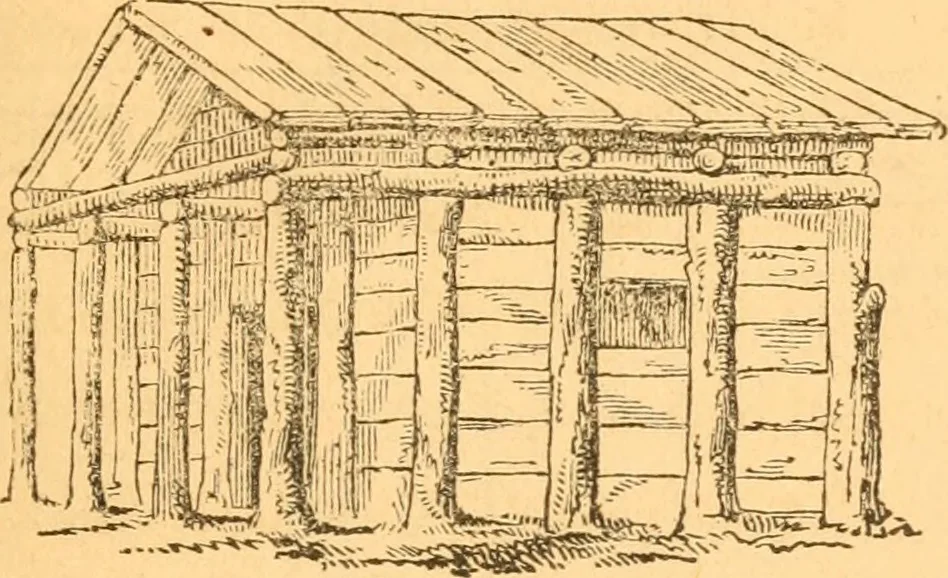 An illustration from The American house carpenter: a treatise upon architecture, cornices and mouldings, framing, doors, windows and stairs. Together with the most important principles of practical geometry, 1852, leaf 92