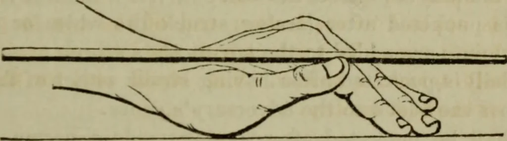 An illustration from The American Hoyle, or, Gentleman's hand-book of games: containing all the games played in the United States, with rules, descriptions, and technicalities, adapted to the American methods of playing, 1864, leaf 410