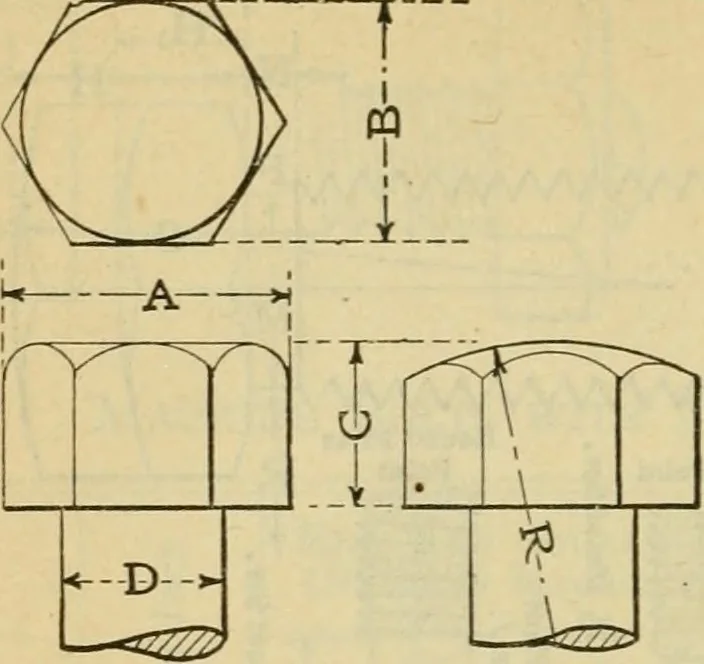 An illustration from American machinists' handbook and dictionary of shop terms : a reference book of machine shop and drawing room data, methods and definitions, 1914, leaf 313