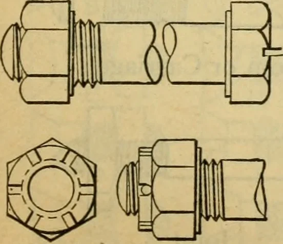 An illustration from American machinists' handbook and dictionary of shop terms : a reference book of machine shop and drawing room data, methods and definitions, 1914, leaf 596