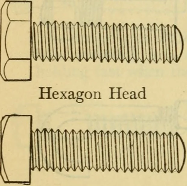 An illustration from American machinists' handbook and dictionary of shop terms : a reference book of machine shop and drawing room data, methods and definitions, 1914, leaf 599