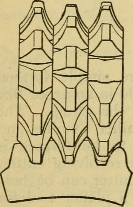 An illustration from American machinists' handbook and dictionary of shop terms : a reference book of machine shop and drawing room data, methods and definitions, 1914, leaf 613
