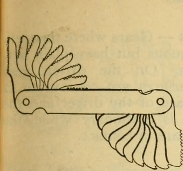 An illustration from American machinists' handbook and dictionary of shop terms : a reference book of machine shop and drawing room data, methods and definitions, 1914, leaf 636