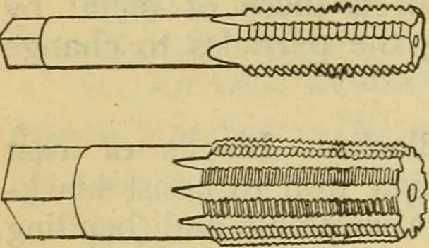 An illustration from American machinists' handbook and dictionary of shop terms : a reference book of machine shop and drawing room data, methods and definitions, 1914, leaf 677