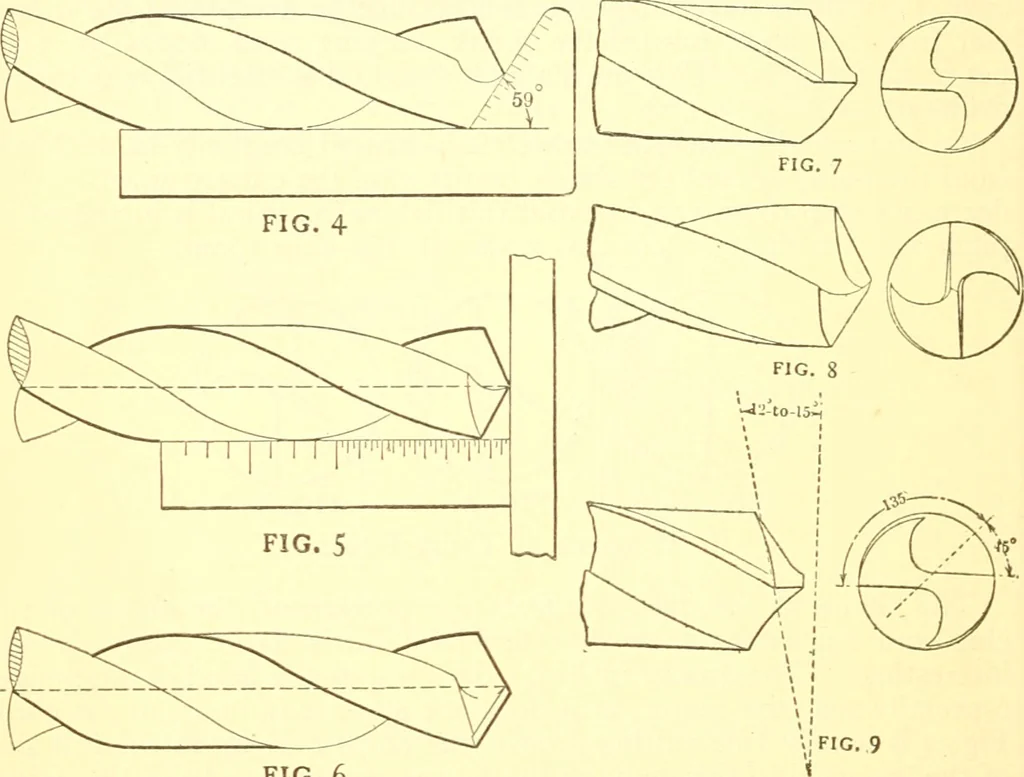 An illustration from American machinists' handbook and dictionary of shop terms : a reference book of machine shop and drawing room data, methods and definitions, 1914, leaf 81