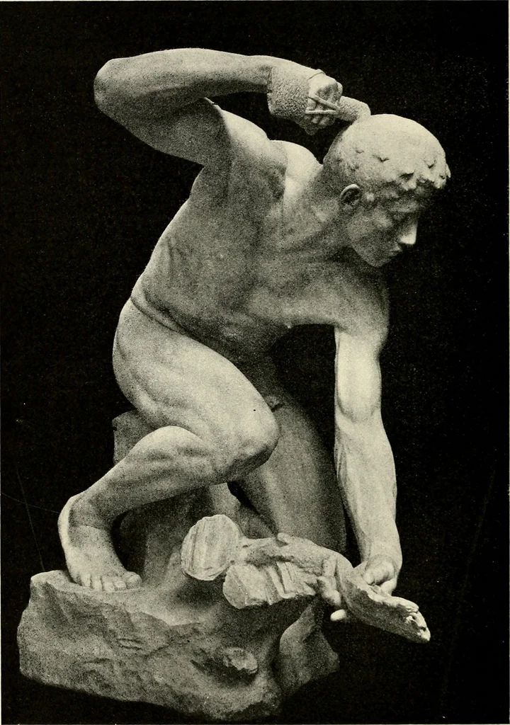 An illustration from American masters of sculpture : being brief appreciations of some American sculptors and of some phases of sculpture in America, 1913, leaf 57