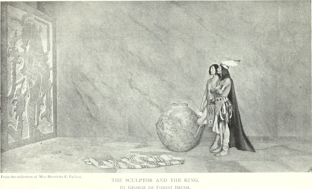 An illustration from American masters of painting : being brief appreciations of some American painters ; illustrated with examples of their work, 1918, leaf 182