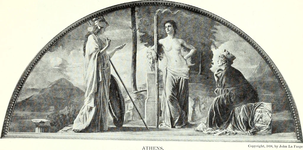 An illustration from American masters of painting : being brief appreciations of some American painters ; illustrated with examples of their work, 1918, leaf 46