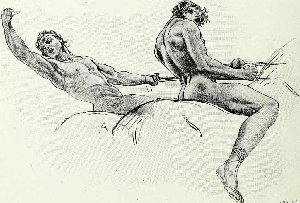 An illustration from American mural painting : a study of the important decorations by distinguished artists in the United States, 1902, leaf 105