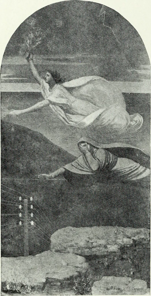 An illustration from American mural painting : a study of the important decorations by distinguished artists in the United States, 1902, leaf 119