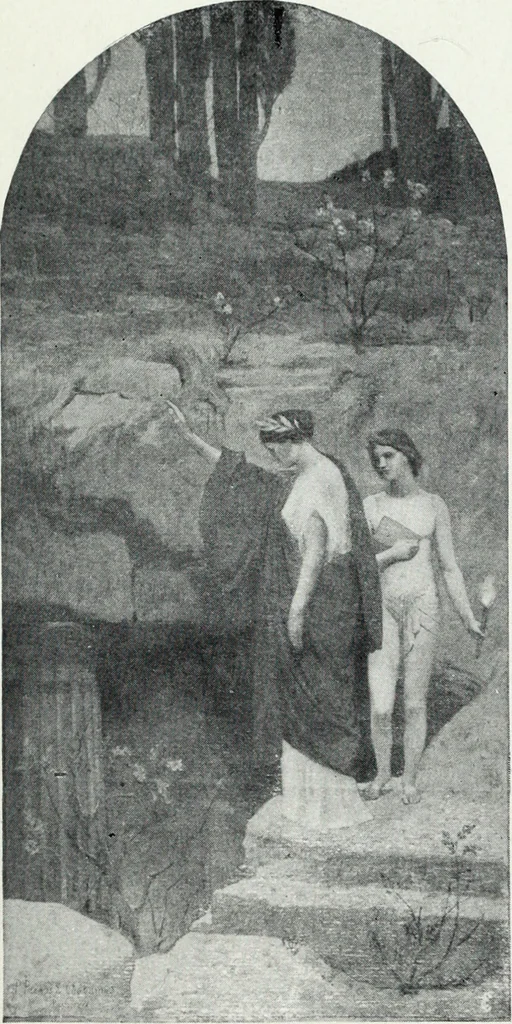 An illustration from American mural painting : a study of the important decorations by distinguished artists in the United States, 1902, leaf 120