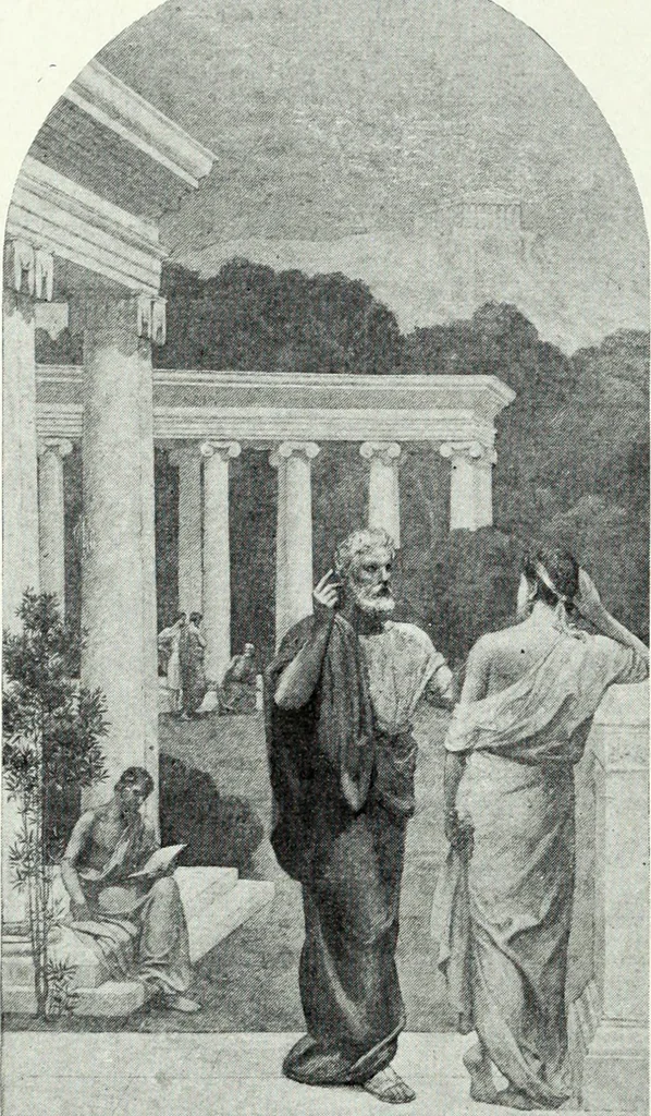 An illustration from American mural painting : a study of the important decorations by distinguished artists in the United States, 1902, leaf 121