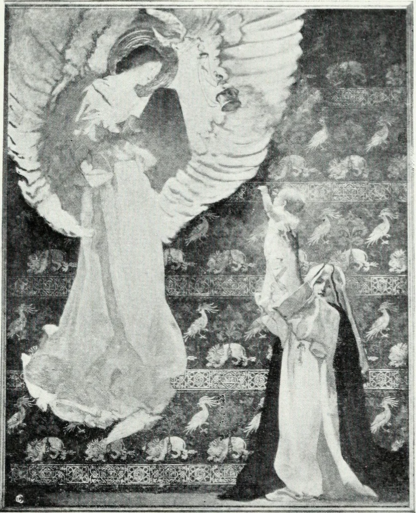 An illustration from American mural painting : a study of the important decorations by distinguished artists in the United States, 1902, leaf 132