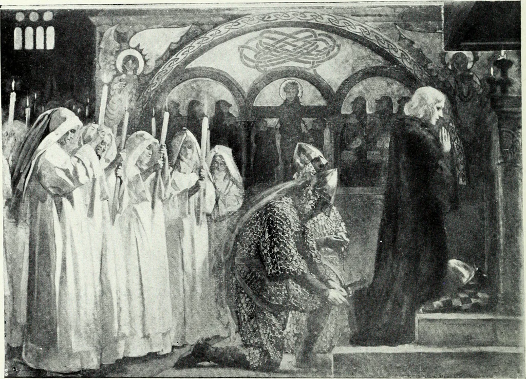 An illustration from American mural painting : a study of the important decorations by distinguished artists in the United States, 1902, leaf 133