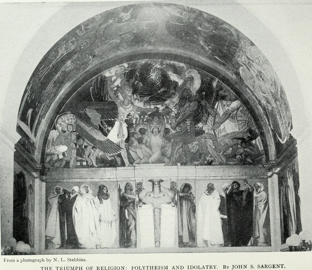 An illustration from American mural painting : a study of the important decorations by distinguished artists in the United States, 1902, leaf 144