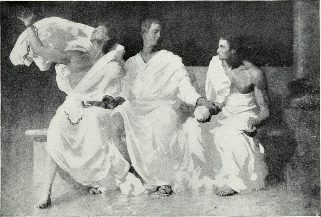 An illustration from American mural painting : a study of the important decorations by distinguished artists in the United States, 1902, leaf 170