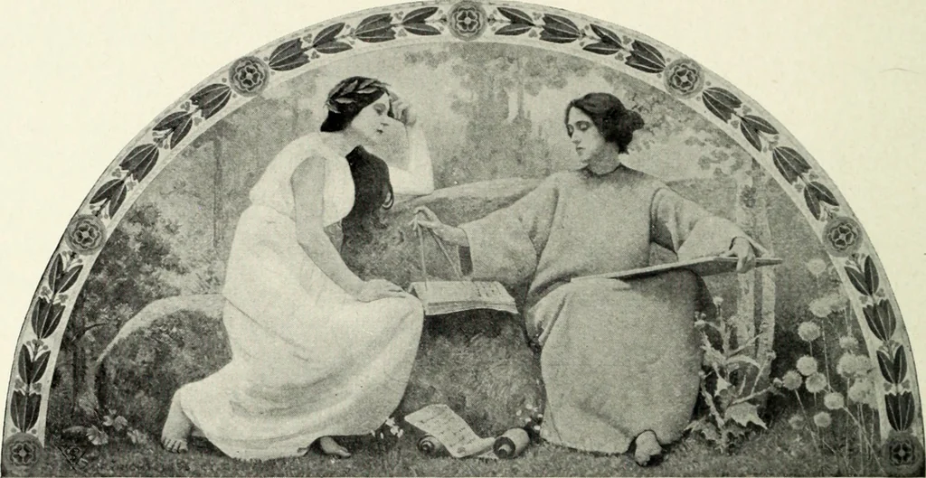 An illustration from American mural painting : a study of the important decorations by distinguished artists in the United States, 1902, leaf 191